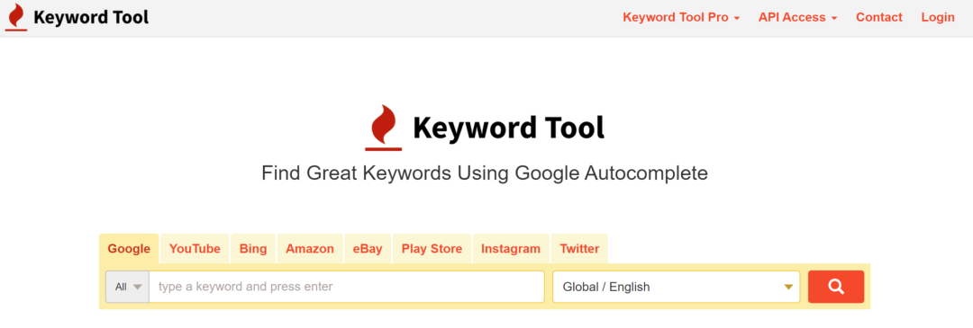 Keyword Tool工具
